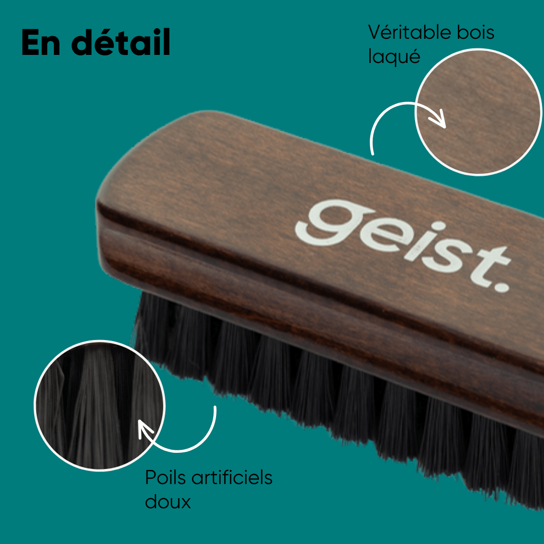 Brosse de nettoyage pour cuir et textile